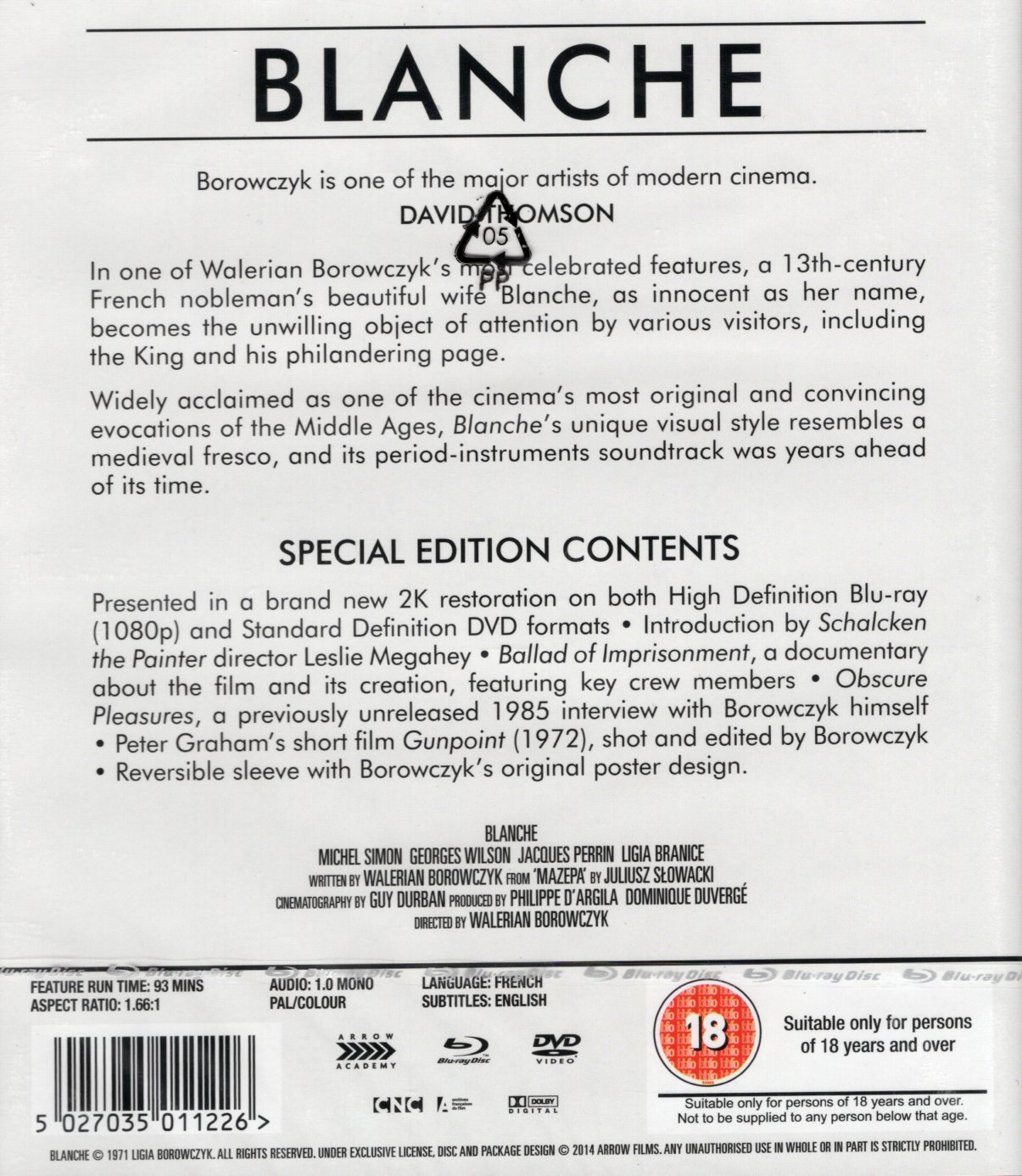 Blanche (ej svensk text) (Blu-ray + DVD) - 2