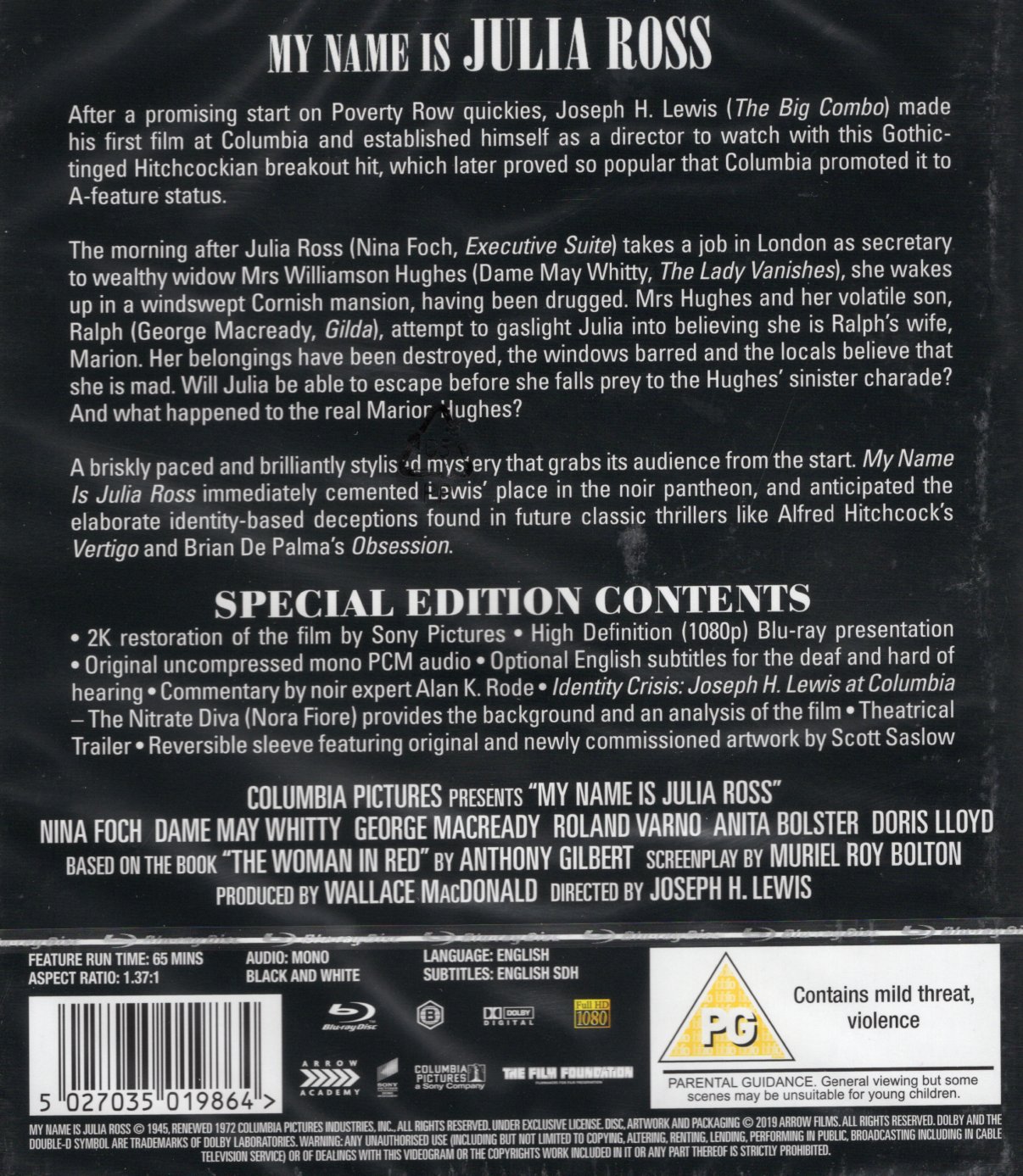 My Name Is Julia Ross (ej svensk text) (Blu-ray) - 2
