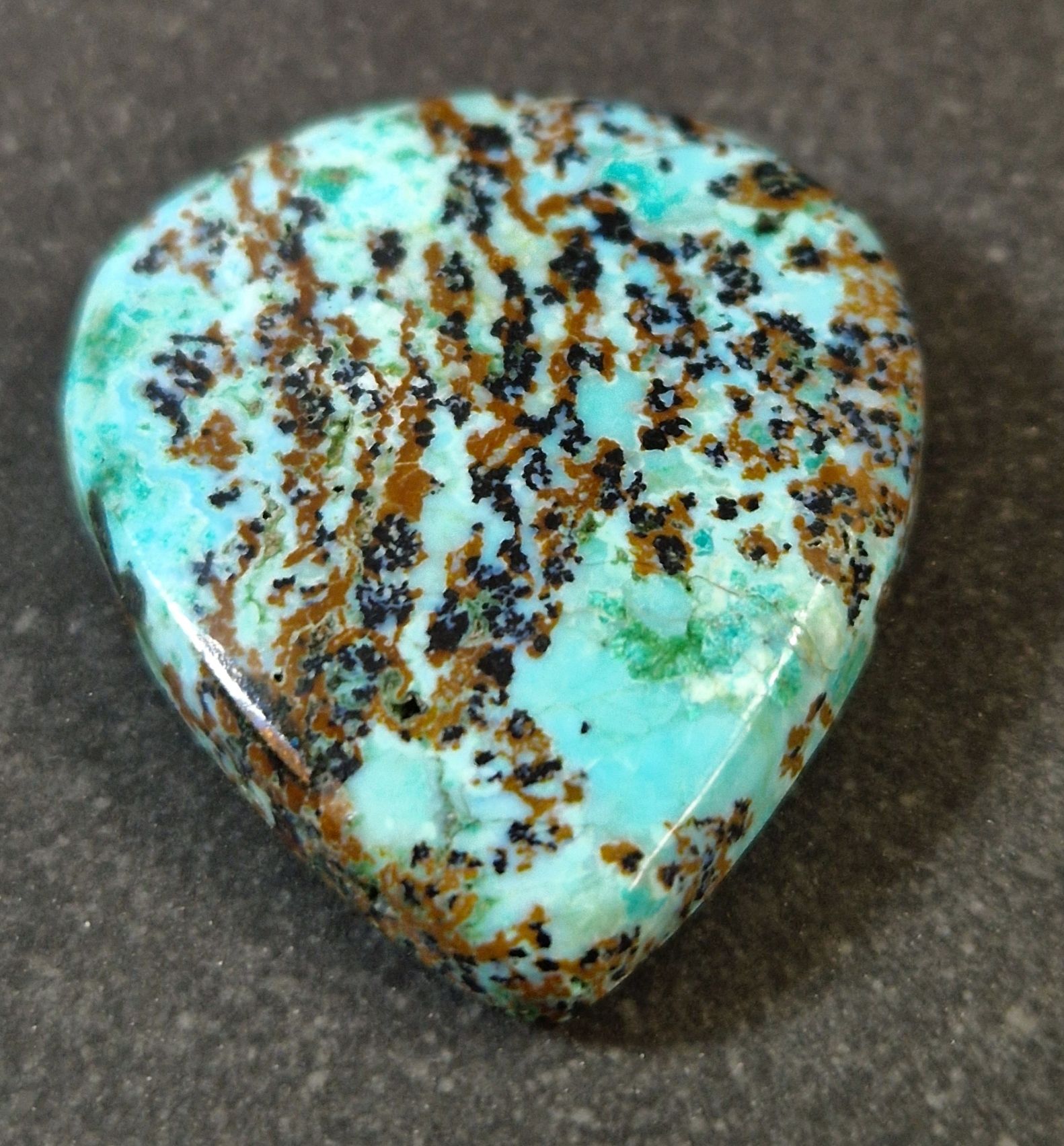 Krysokolla Cabochon - Droppe