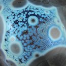 Isak Isaksson (2020) Unique Vase with Silver/Blue Crystalline Glaze 17 cm