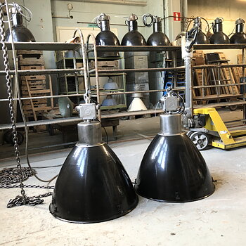 Industriell Cafélampa  - Blästrad