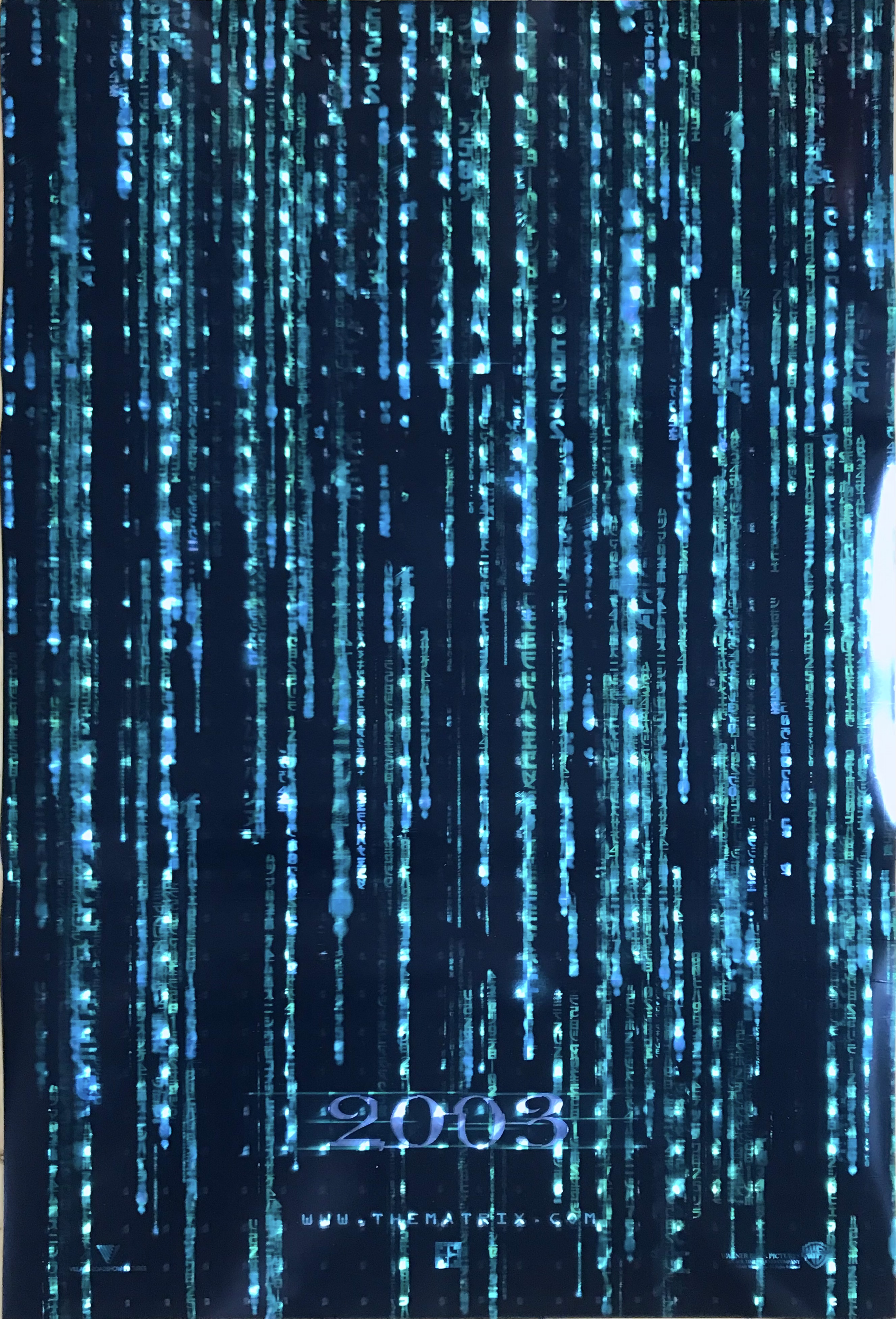 MATRIX RELOADED (2003) Advance  