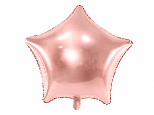 FOLIEBALLONG  | 48 cm | Rosé stjärna