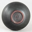 Ingrid Atterberg (Sintergods 1957) Black Vase with Swelling Base 11 cm