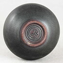 Ingrid Atterberg (Sintergods 1957) Black Vase with Swelling Base 11 cm