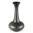 Ingrid Atterberg (Sintergods 1957) Black Vase with Swelling Base 11 cm