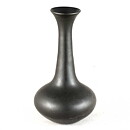 Ingrid Atterberg (Sintergods 1957) Black Vase with Swelling Base 11 cm