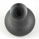 Ingrid Atterberg (Sintergods 1957) Black Vase with Swelling Base 11 cm
