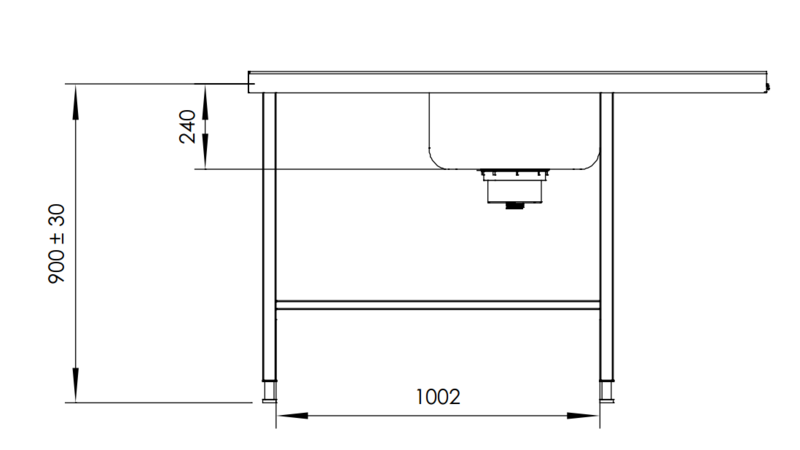 Molins Inmatningsbänk med DE-52 600mm djup - 6