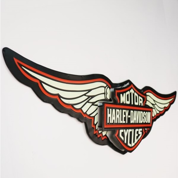 Retro-Metallschild Harley Davidson Motorcycles 3D. - 2
