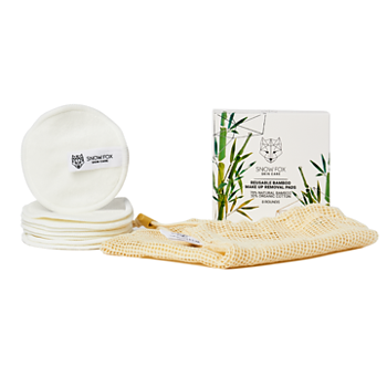 Snow Fox Bamboo Pads	8-pack - Återanvändbara makeup pads