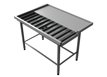 Molins Disksorteringsbänk med rullbana 1100mm djup