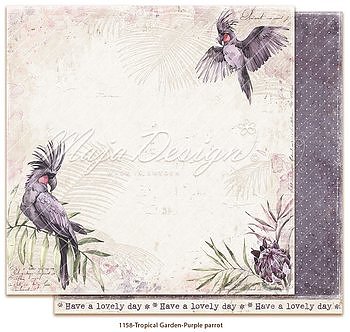 Tropical Garden 1158 - Purple parrot