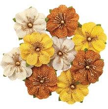 Prima  Mulberry Paper Flowers Autumn Sunset -Haystack
