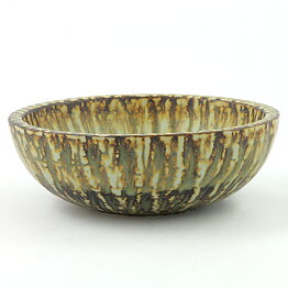 Gunnar Nylund (Birka 1965) Yellow/Brown Round Bowl 17 cm