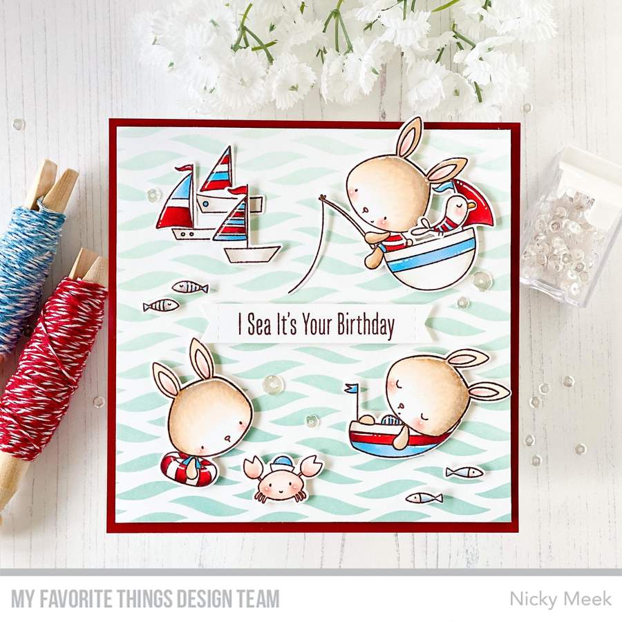 My Favorite Things -You Keep Me Afloat STAMP & DIE SET - 3