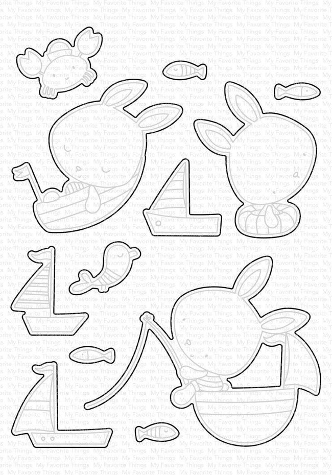 My Favorite Things -You Keep Me Afloat STAMP & DIE SET - 2