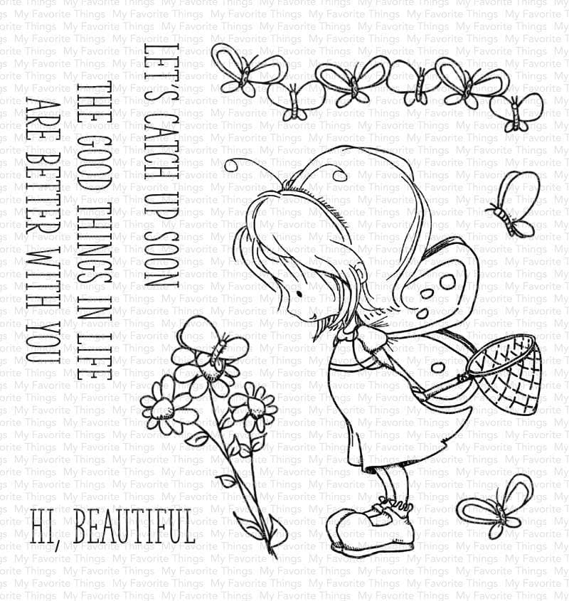 My Favorite Things -TI Flutterby Friends STAMP & DIE SET 