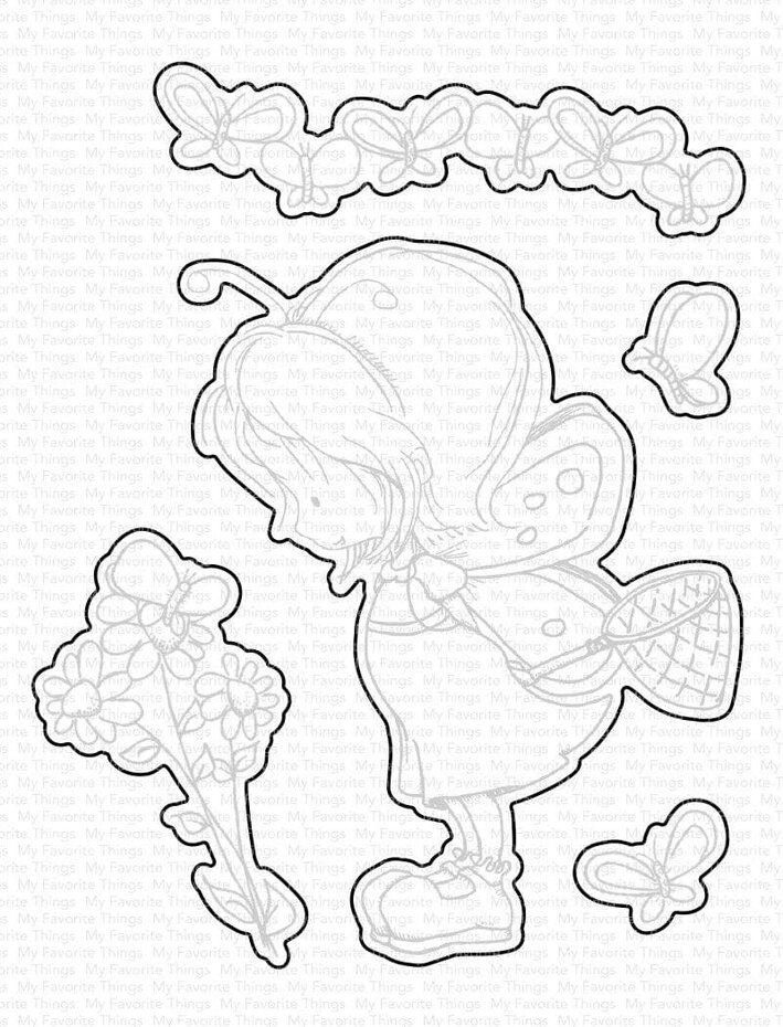 My Favorite Things -TI Flutterby Friends STAMP & DIE SET  - 2