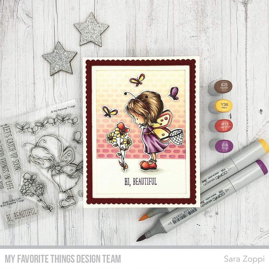 My Favorite Things -TI Flutterby Friends STAMP & DIE SET  - 3