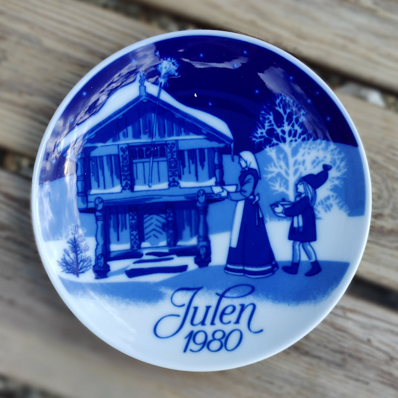 Jultallrik 1980 från Porsgrund