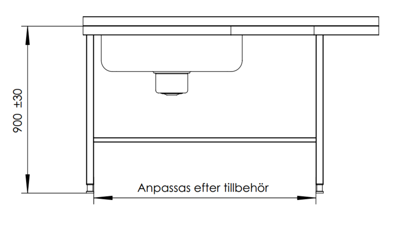 Molins Gd-Inmatningsbänk med DE-76 1600x650/x900mm - 3
