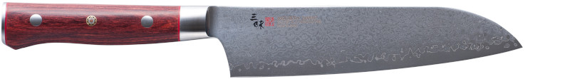 Kockkniv Flame HFR Santoku, 18 cm / röd