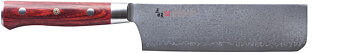 Chef knife Flame HFR Nakiri, 15,5 cm / red