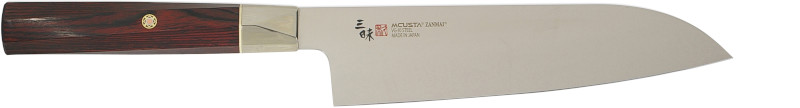 Chef knife Twisted TZX2 Santoku, 18 cm / red