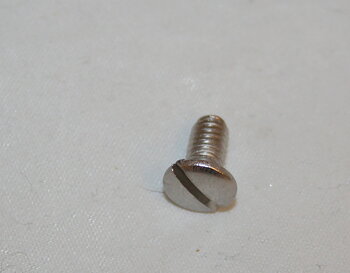 Skruv för lykthuv Hella, rak spårskruv, kullrig skalle M4x8 mm