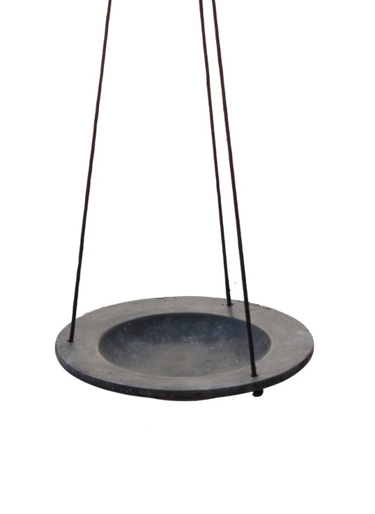 Fågelbad - Ampel - Fågelmatare - Gråsparv - 22 cm - 5