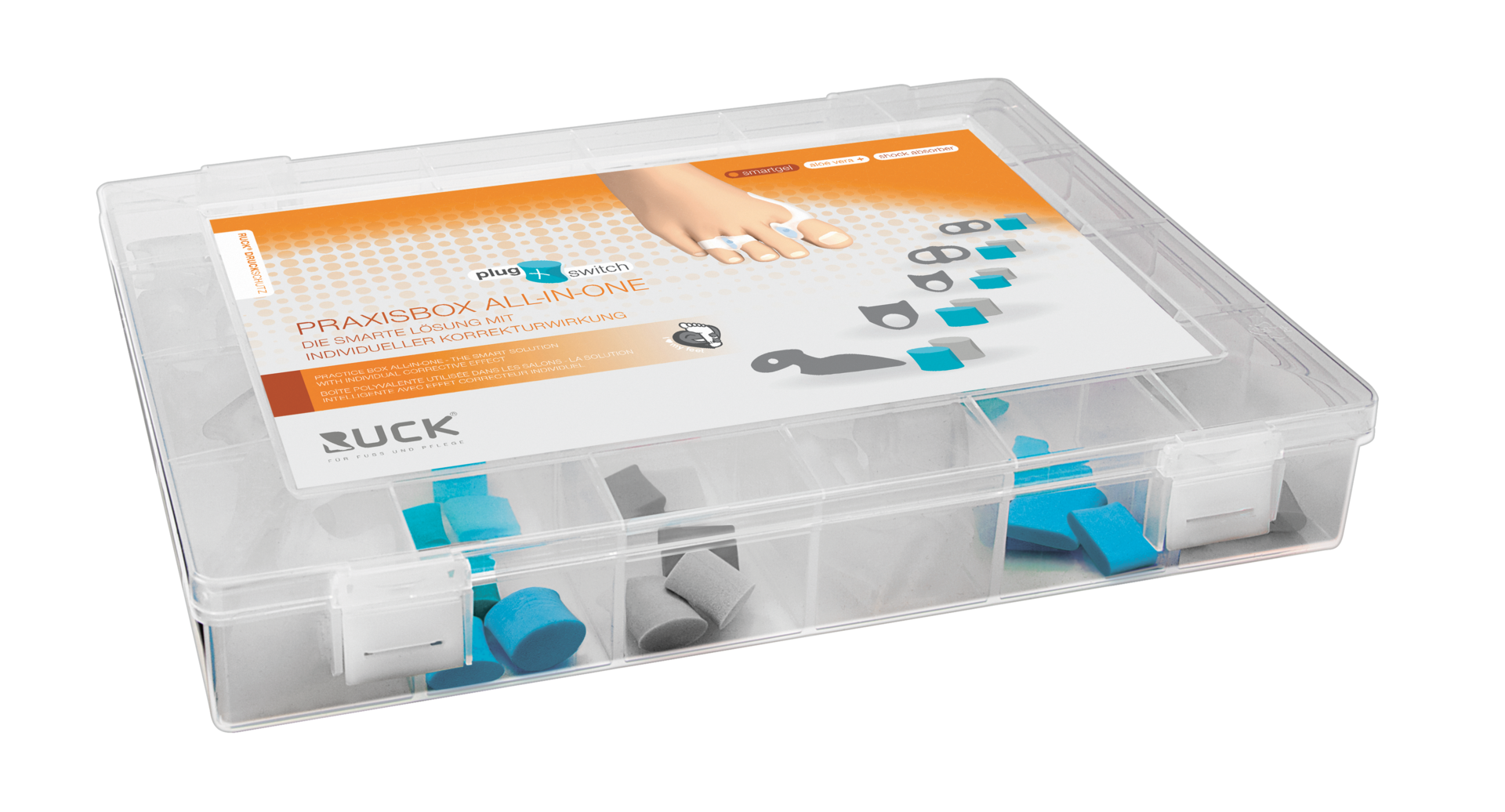 RUCK® AVLASTNING Smartgel plug+switch, testlåda - 2