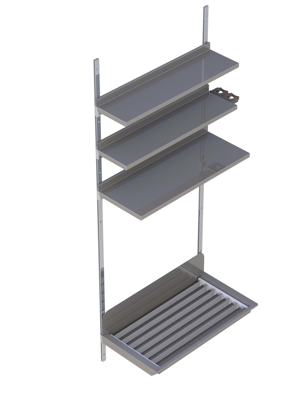 Städställ med aluminiumupphängning