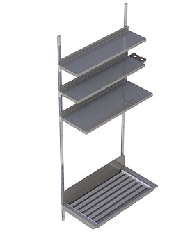 Städställ med aluminiumupphängning