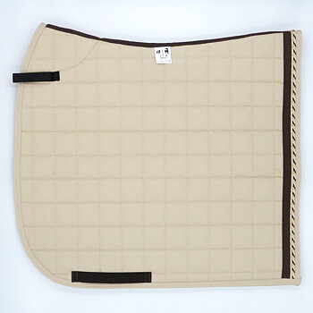 Dressyrschabrak Sand D6, brun/guld