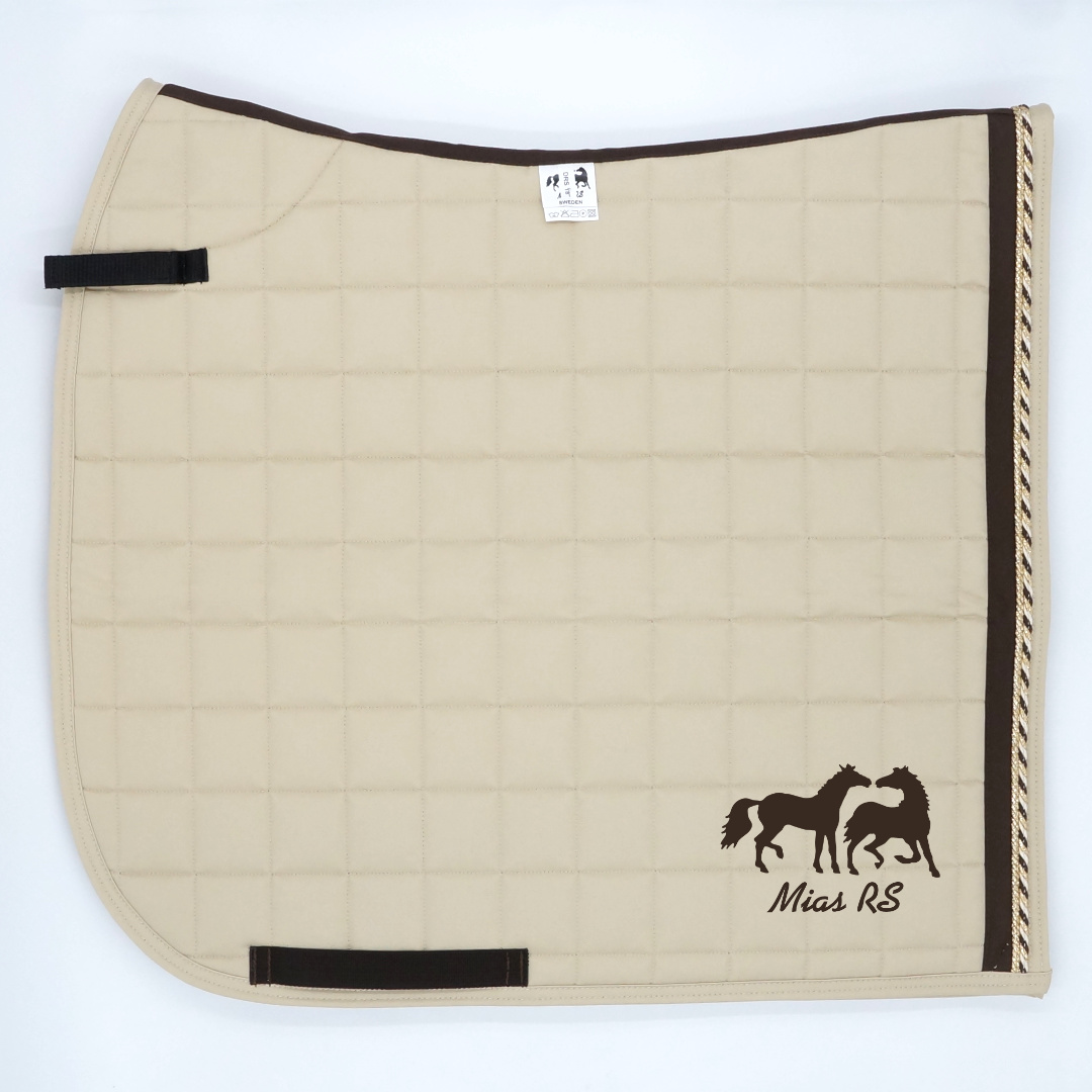 Dressyrschabrak Sand D6, brun/guld - 3