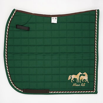 Dressyrschabrak  Grön D5, brun/3brunguld