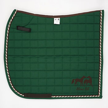 Dressyrschabrak  Grön D5, brun/3brunguld