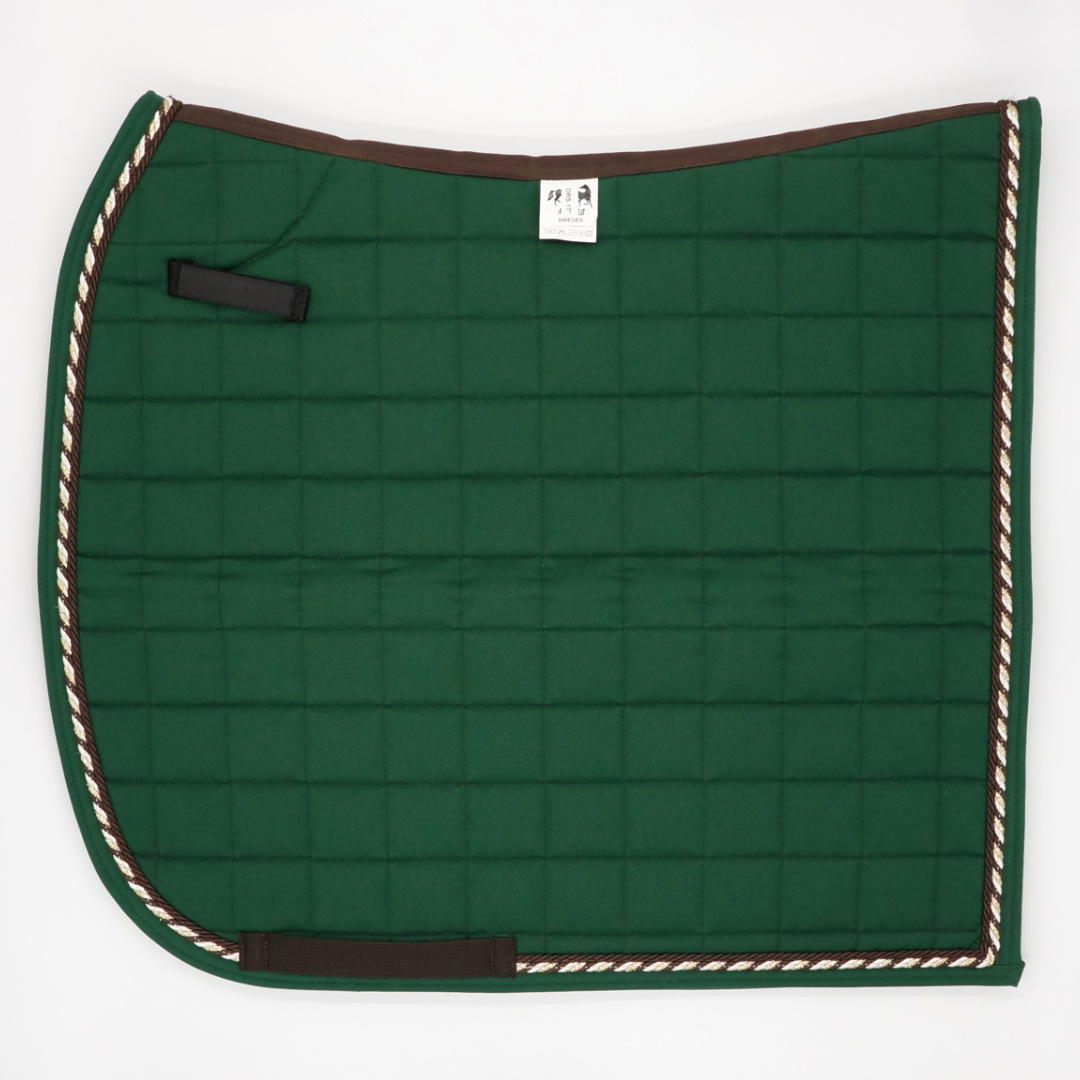Dressyrschabrak  Grön D5, brun/3brunguld - 3