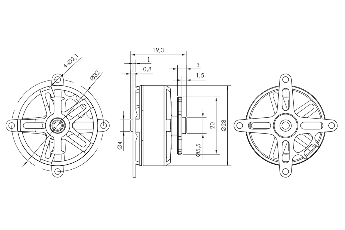 Motor Kavan Pro borstlös 2813-1500kv - 3
