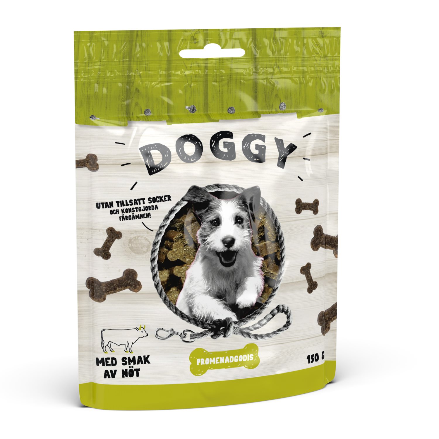 Doggy Promenadgodis Nötkött 150g