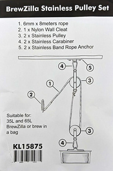 Double rope pulley