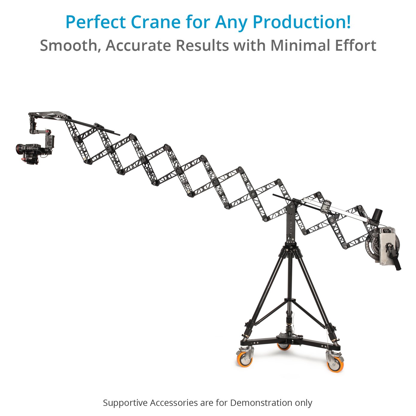 Proaim Powermatic Scissor 17ft 5m Telescopic Camera Jib Crane Package  - 5