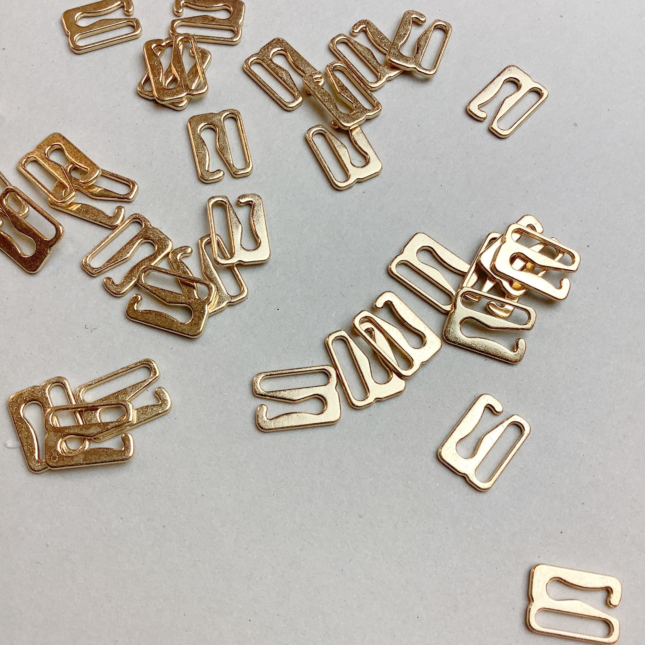 Hook 10mm - gold & silver - 2