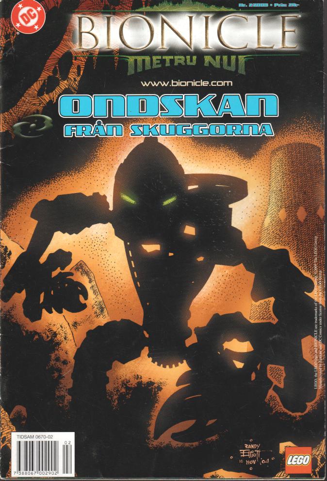 Lego Bionicle nr 2 2005, Ondskan från skuggorna, begagnad