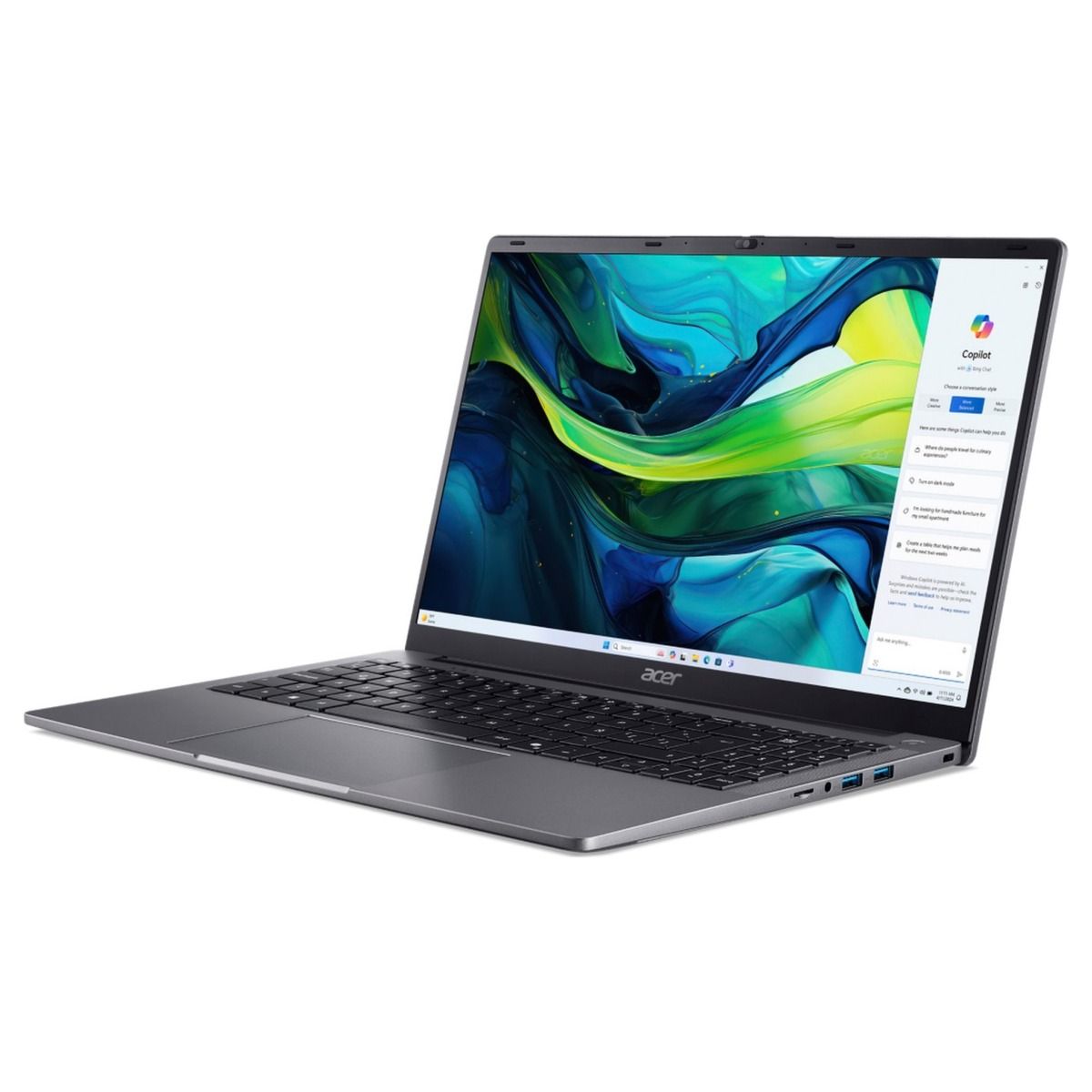 Acer Aspire Lite 15 NX.J9VED.002 15.6'' Celeron N4500 8GB RAM 256GB - 2 År Garanti Helt Ny Oanvänd - Original - Nordisk - 2