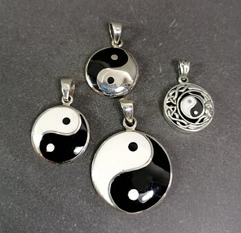 Yin Yang hänge i Silver 