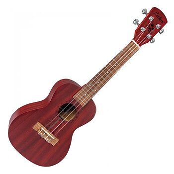 Laka Concert Ukulele med Väska – Röd