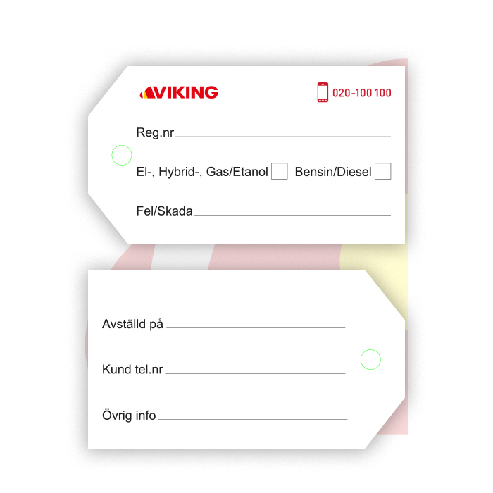 Viking Nyckellapp - 200-pack - 199:-/pack