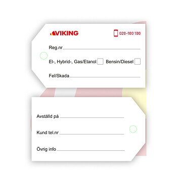 Viking Nyckellapp - 200-pack - 199:-/pack